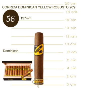 CORRIDA DOMINICAN YELLOW ROBUSTO 20’s