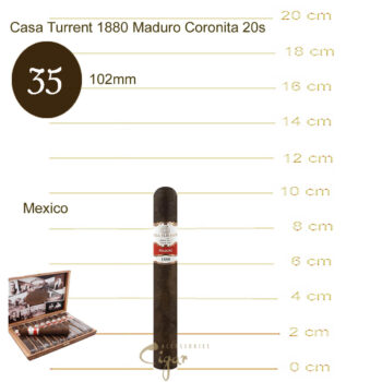 Casa Turrent 1880 Maduro Coronita 20s