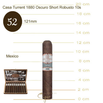 Casa Turrent 1880 Oscuro Short Robusto 10s