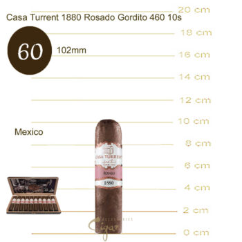 Casa Turrent 1880 Rosado Gordito 460 10s