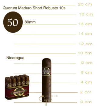 Πούρα Quorum Maduro Short Robusto 10s