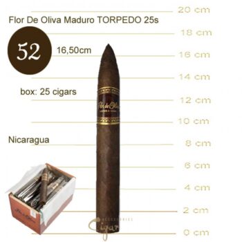 Flor De Oliva Maduro Torpedo 25s