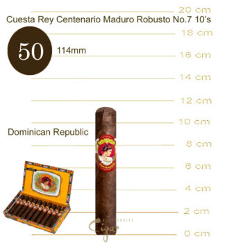 Πούρα Cuesta Rey Centenario Maduro Robusto No.7 10’s