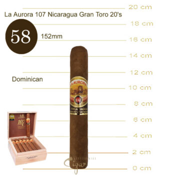 Πούρα La Aurora 107 Nicaragua Gran Toro 20s